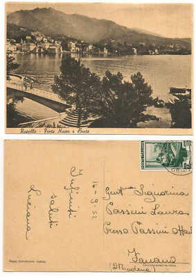 GENOA (402) - RAPALLO Ponte Nuovo e Boate - FG/Vg 1952
