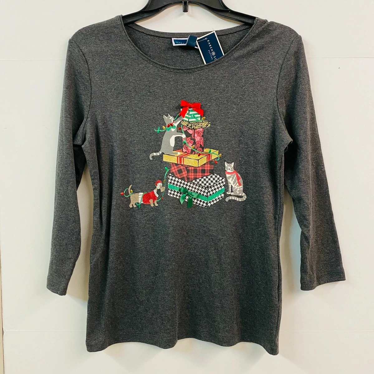 Women's Christmas 'Believe' Graphic Tee - 3/4 Raglan Sleeve Casual Shirt For Holiday Season