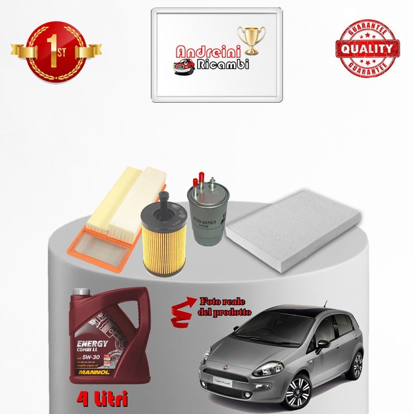 Wartungsset Filter Und ÖL Fiat Punto III 1.3 D Multijet 70KW 95PS 2014-image