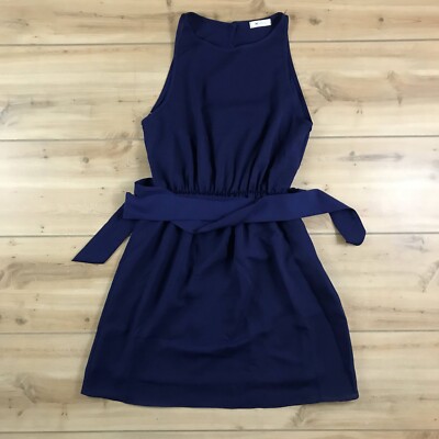 Everly Blue Belted Sleeveless Mini Dress Women's 2 | eBay Everly Blue Belted Sleeveless Mini Dress Women's 2 | eBay