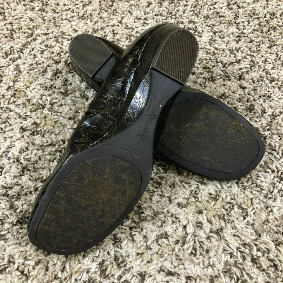 Tacón de cuña suave estilo de Hush Puppies para mujer talla 7 M negro paciente Foto 3 de 4