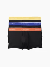 Calvin Klein Men's NP2034O-905 3-Pack Micro Low Rise Trunk Black Size XL