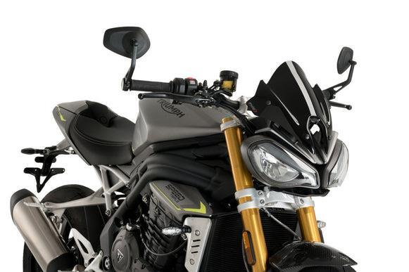 Puig Sport Screen Windshield Black Triumph Speed Triple 1200 Puig Sport Screen Windshield Black Triumph Speed Triple 1200