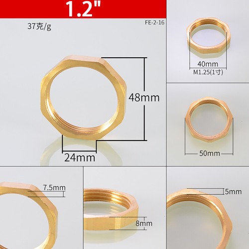 Brass Fine Pitch Thread Hexagon Thin / Lock Nuts Metric 1/8" 1/4" 1/2" 3/4" 1" - Picture 14 of 14