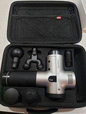 Hyperice Hypervolt Silver Bluetooth Percussion Massage Gun Device Set With Case