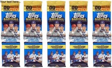 (5) 2008 Topps Updates & Highlights Baseball Jumbo Packs Clayton Kershaw