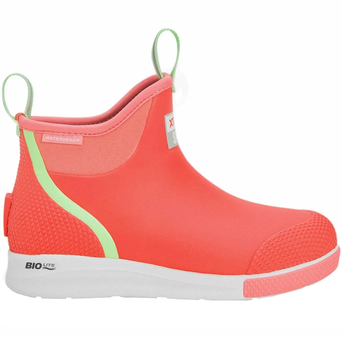 XTRATUF Coral Ankle Deck Sport Boots - Waterproof Non-Slip Fishing Footwear