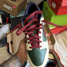 Nike Men s Green/Cream/Burgundy/Blue/Purple L...