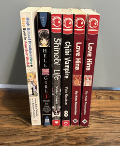 6 Romance Manga Lot Love Hina 12 14 Chibi Vampire 8 Shinobi Life 1 Hell Girl 1