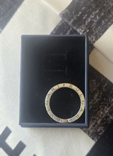 BVLGARI Logo Keyring Key Holder Sterling Silver 925 Round Ring 11g
