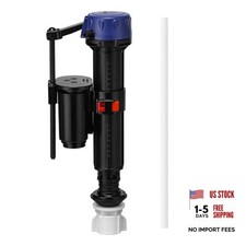 Toilet Fill Valve Replacement Kit, Quick-Install Inlet Valve with Connector