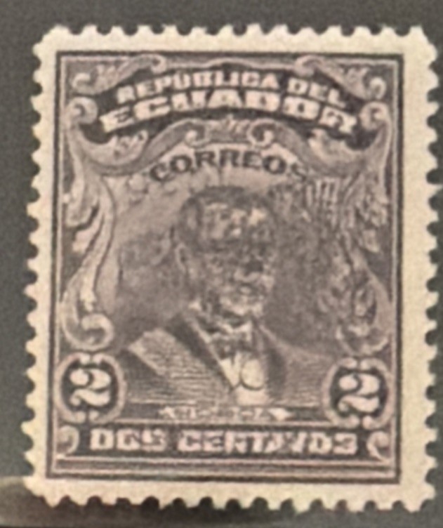 DP Stamps Ecuador 1926  SC 261 var Inverted Ovpt Mint