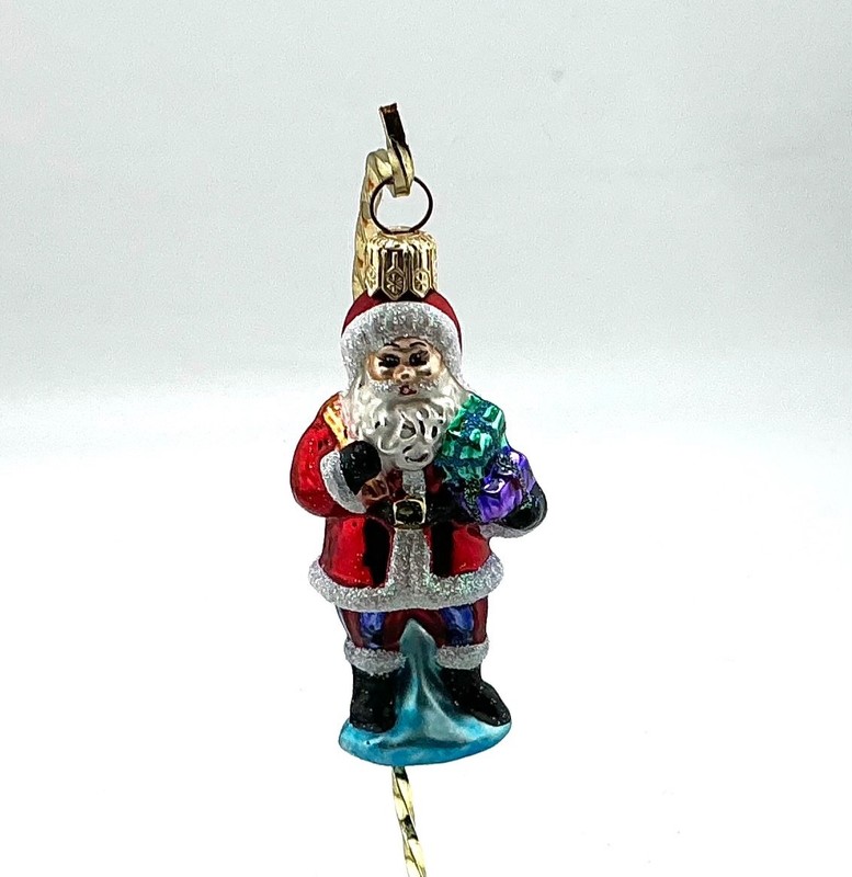 RADKO SANTA JOY GEM GLASS CHRISTMAS ORNAMENT  99-973-0