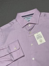 NWT Charles Tyrwhitt Egyptian Cotton Pink Dress Shirt Mens Size 17 / 35 Slim Fit