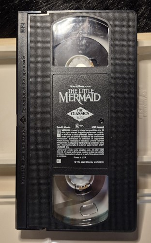 Die kleine Meerjungfrau - Disney Black Diamond Classic Banned Cover Art VHS - Bild 10 von 11