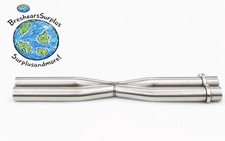 3” Polished Stainless Steel Dual Exhaust X-Pipe Mid Pipe BRAND NEW