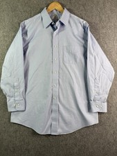 Brooks Brothers Blue Oxford Dress Shirt Mens 16.5 - 2/3 Button Down Office Work