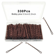 Yingfeng Bobby Pins Brown 330 Count 2.2 Inch Hair Pins Cute Premium Bobby Pin