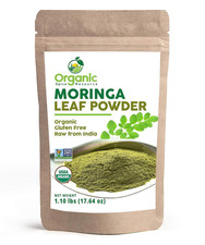 Organic Moringa Powder - 1.10 Lbs 17.64 Oz USDA Organics, Non-Gmo, Kosher, H