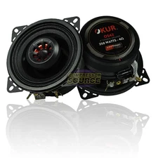 4" inch Coaxial Speakers 250 Watts Max Power 1" KSV Coil 4 Ohm OS42 Pair 2-Way