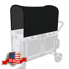 Wonderfold Stroller Wagon Canopy UPF50 Sun Shade Black