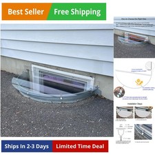 Polycarbonate Window Well Covers Outside, Basement Window Well Cover, Heavy D...