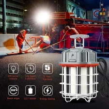 LED Temporary Work Light 80W LED Work Light for Construction Site Jobsite 5000K