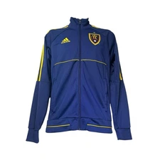 Real Salt Lake Adidas Men's Track Jacket RSL MLS Soccer Full Zip Blue Size S