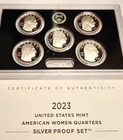 2023-S American Women Quarters Silver Proof Set in Box w/ COA - 5 Coins