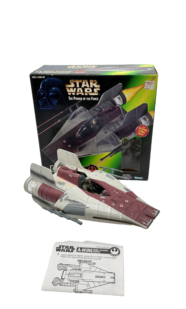 Hasbro Star Wars Power of the Force A-WING FIGHTER W/ Action 