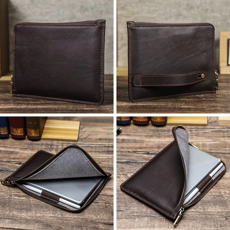 Funda de cuero genuino para iPad Mini (A17 Pro) Mini 6/5/4/3/2/1 Foto 2 de 4