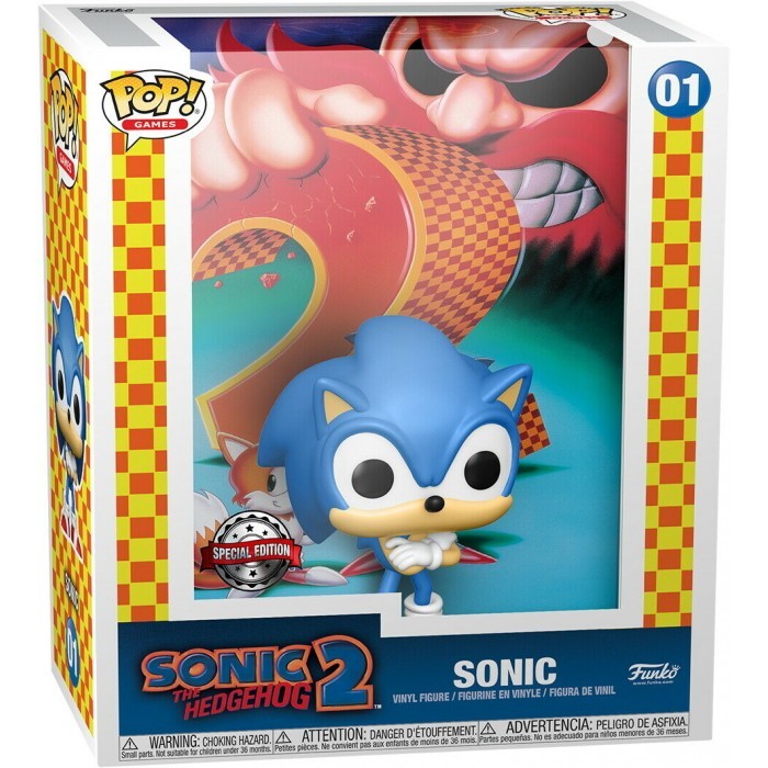 Funko Pop! Esclusiva Copertina di Gioco Sonic The Hedgehog 2