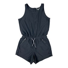 Athleta Girl Athletic Black Romper Size M 8-10