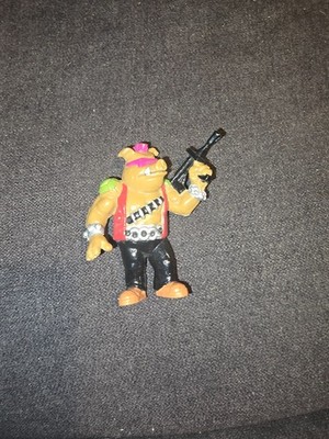 TEENAGE MUTANT NINJA TURTLES TMNT VINTAGE BEBOP / PLAYMATES 1988 Bullyland Magne