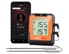 ThermoPro TP922W WiFi Dual Probe Digital Meat Grill Thermometer Black New