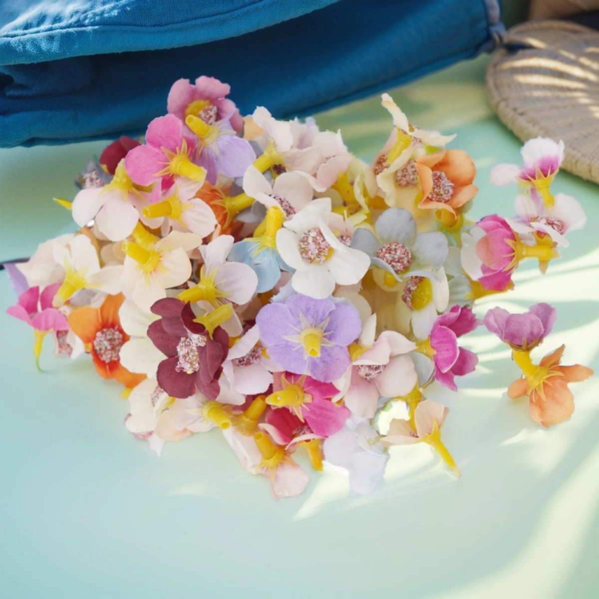 66 Pezzi Fiori Finti Artificiali In Seta - Teste Di Fiori Per Decorazioni Fai Da Te - Matrimonio, Bouquet, Bomboniere