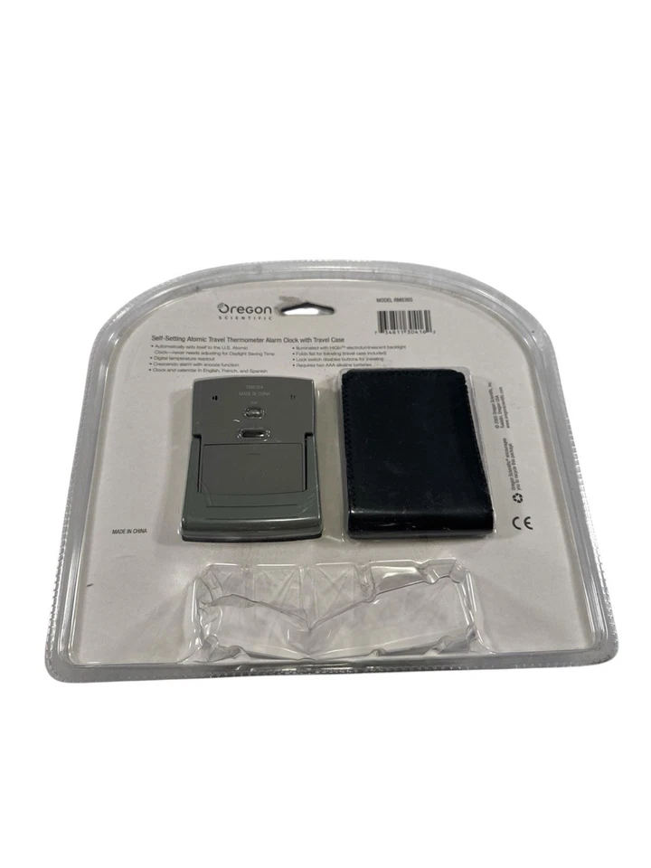 Oregon Scientific RM836S Termómetro Atómico de Viaje Reloj Despertador con Estuche - NUEVO Foto 4 de 4