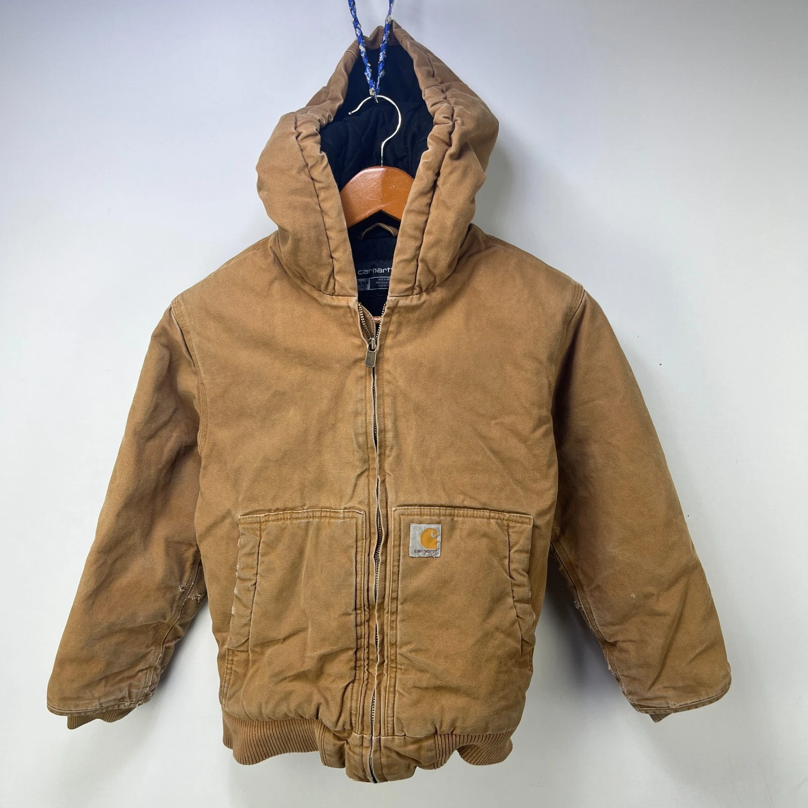 Vintage Carhartt Hooded Jacket Medium Youth