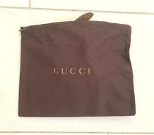 Lot 2 Gucci Dustbag , Drawstring Cover , Pouch  10" x 8.75"  for belts, wallets