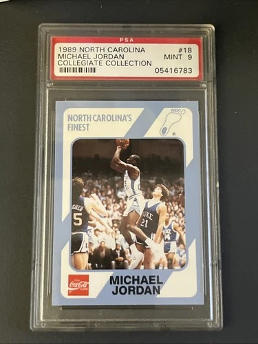 ✅1989 Coca Cola Michael Jordan PSA 9 Mint #18 Collegiate Collection GREAT CARD!
