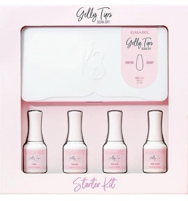 Kiara Sky Gelly Tips Starter Kit - Coffin Short