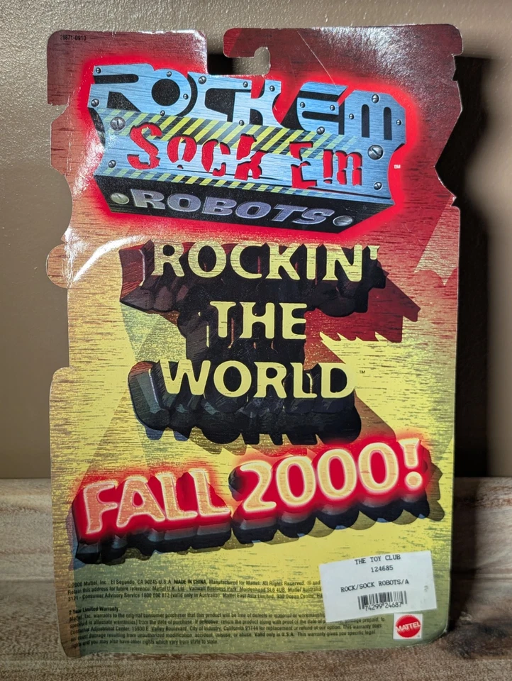 Figura Mattel's Rock Em Sock Em Robots Nuclear Wastor 2000 Edición Especial: ¡NUEVA! Foto 2 de 4