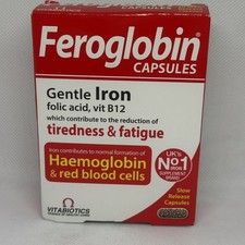 Vitabiotics Feroglobin 30 Capsules Brand New