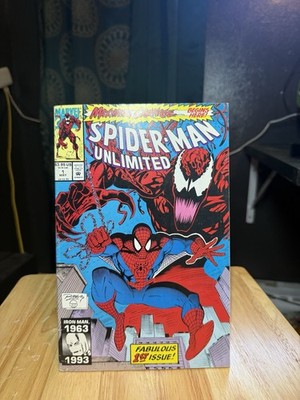 Marvel Spider-Man Unlimited #1 (1993) Maximum Carnage Signed Mark Bagley