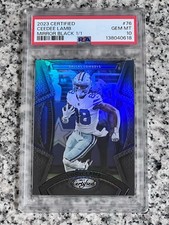 2023 Panini Certified Football CeeDee Lamb Mirror Black 1/1 PSA 10 Cowboys #76