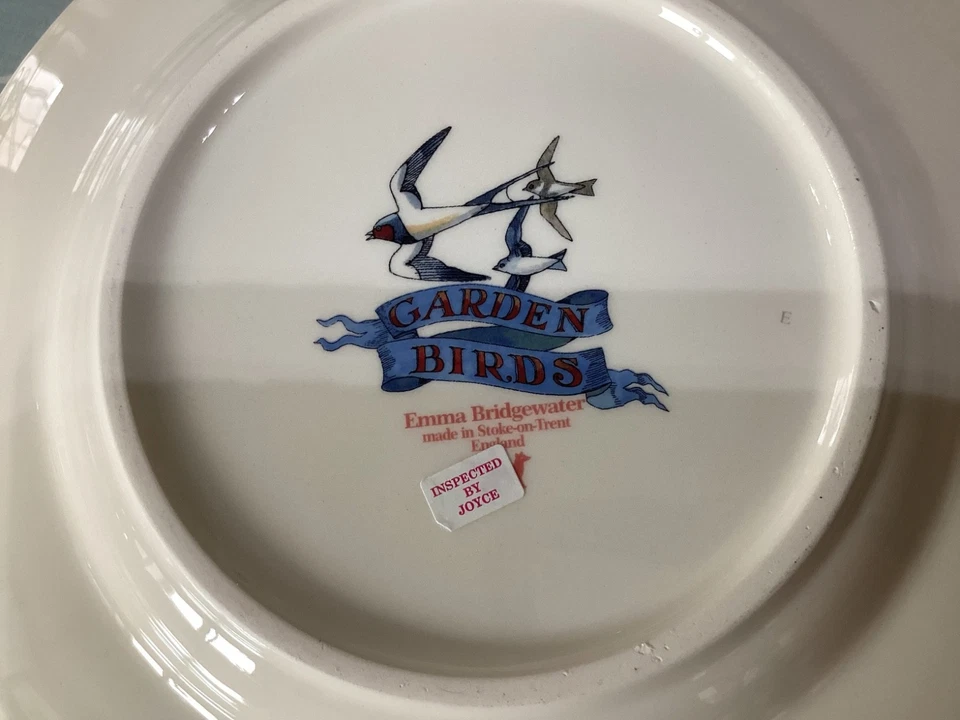 Emma Bridgewater Garden Birds  8.5" Plate New Best Discontinued VERY LAST ONE - Image 2 of 2