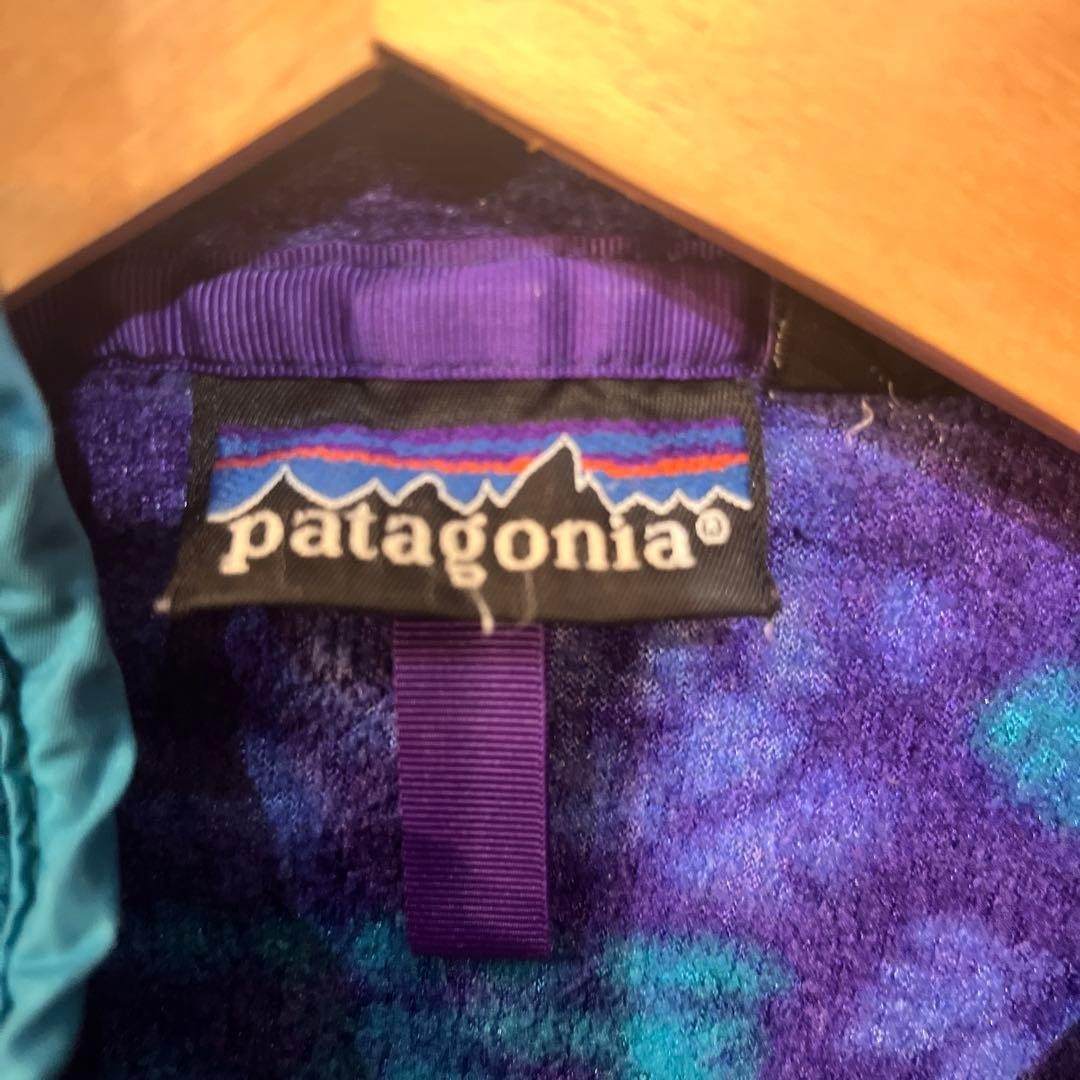 Patagonia Snap-T Creature Size L Fleece Jacket All-over Pattern Vintage 90's image 4