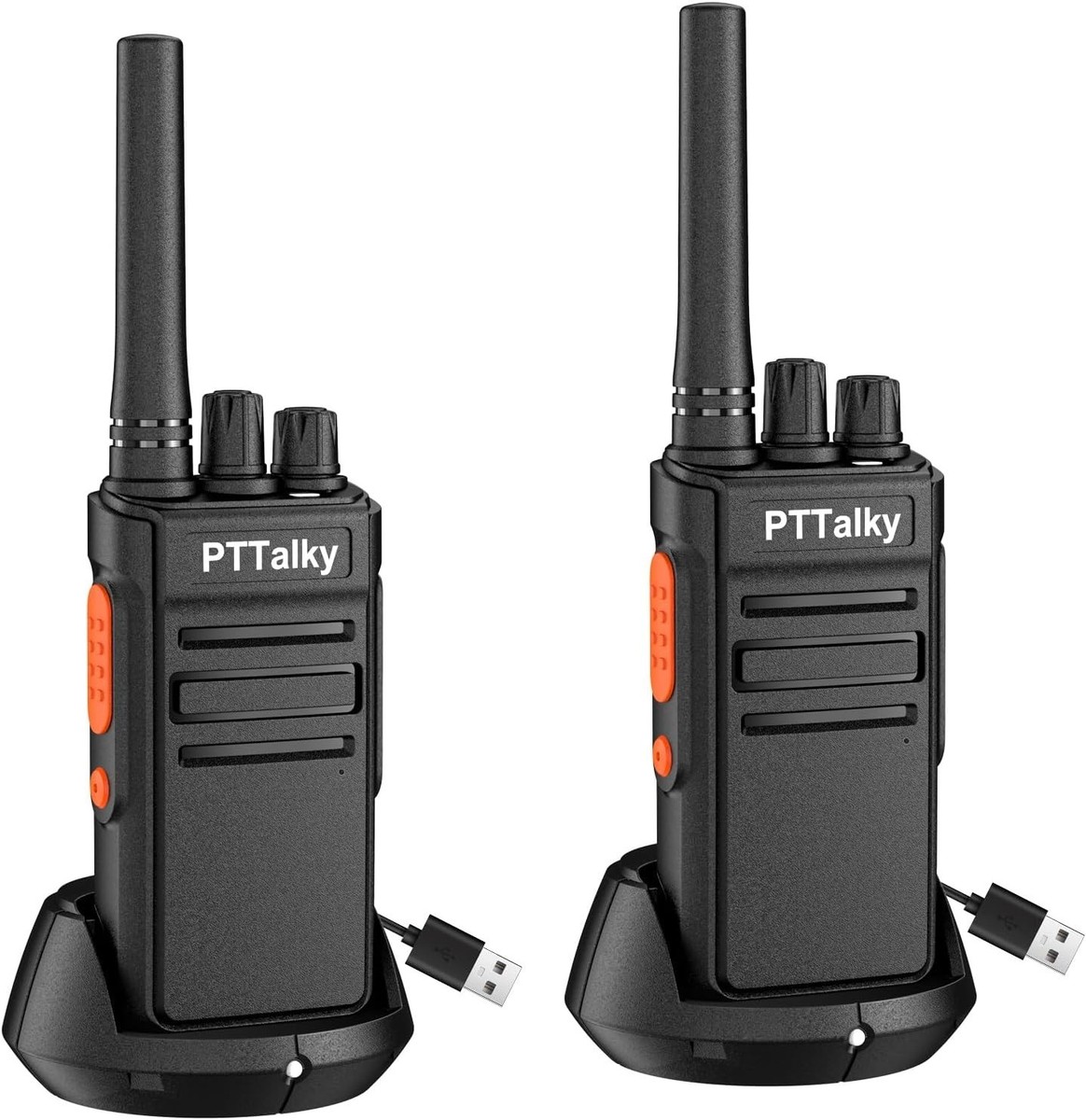 2 PACK Long Range Walkie Talkie 100 Mile Two Way Radio Charge Headset Waterproof