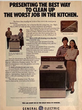 GE General Electric Self-Cleaning Oven Appliance Vintage Print Ad 1982