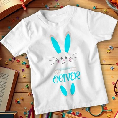Personalised Happy Easter Bunny Making Craft Spring Festival Family T-Shirt #ED